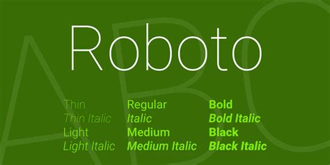 Light Style. . Font download roboto